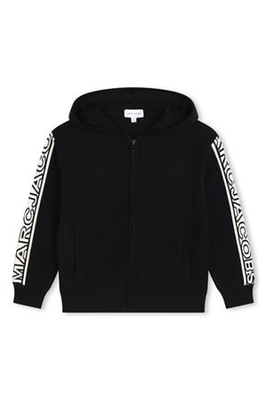 black viscose hoodie MARC JACOBS KIDS | W6029009B